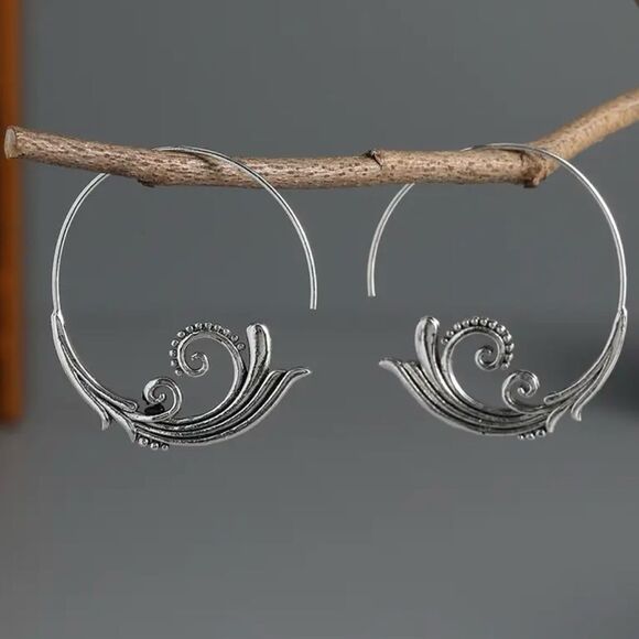 Exquisite Hoop Earrings NWT - Picture 1 of 5